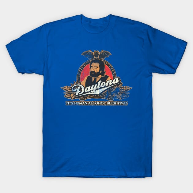 Vintage Distressed Jackie Daytona It's Human Alcohol Beer Time T-Shirt by darklordpug